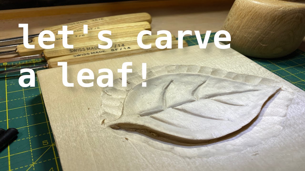 Simply Woodworking - Let's carve a leaf! - Hand-tool carving