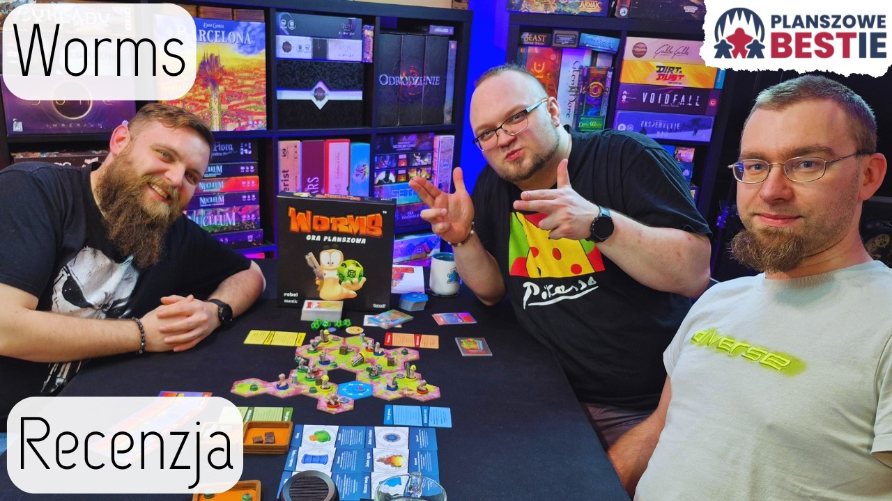 Worms - Recenzja - Czy lepsze niż Ślimaki? - Planszowe Bestie #658- 11.02.2026