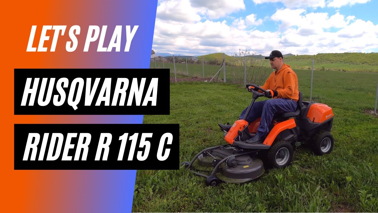 La cosit cu tractoras de gazon Husqvarna Rider 115