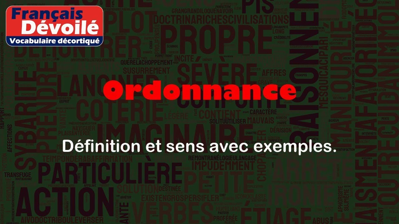 Ordonnance