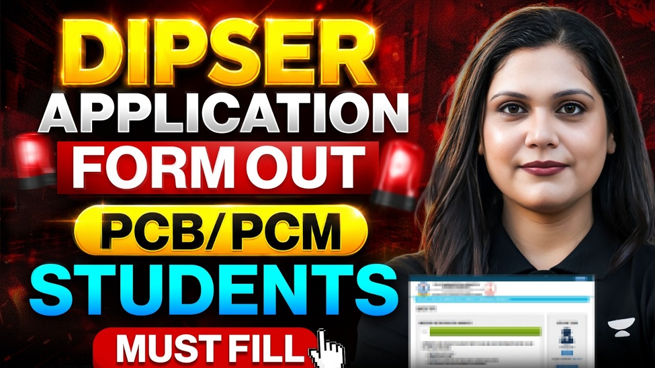 DIPSAR 2026 Application Form Out | Must Fill - PCB & PCM Students | B. Pharma|BPT|BMLT