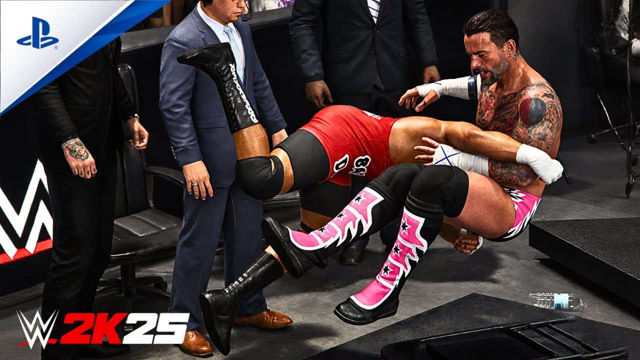 CM Punk против Bron Breakker — Матч за титул чемпиона мира в тяжелом весе | WWE 2K25 | RAW на Net...