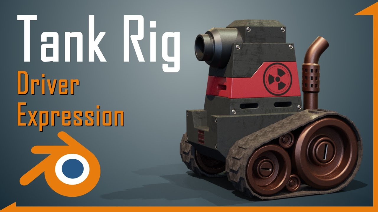 Blender Tut | Tank Rig Easy and Simple Driver Expression