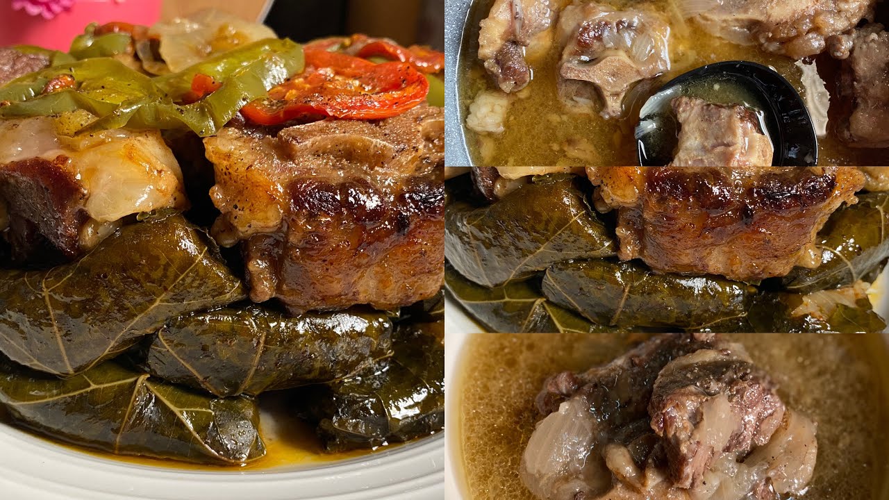 طريقة عمل شوربة العكاوي مع طاجن ورق عنب بألذ طريقه ممكن تجربوها