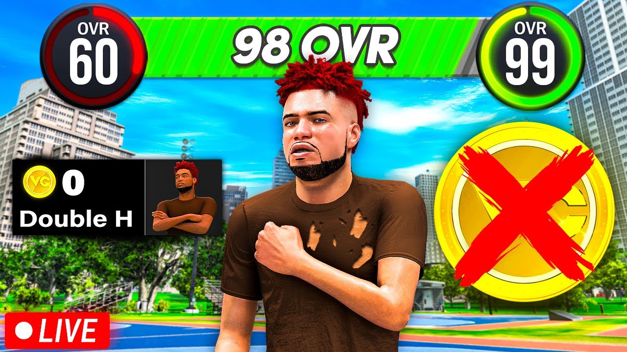 🚨60 to 99 OVR No Money Spent LIVE - 98 Overall using the Best Jumpshot on NBA 2K26! # DKpartner