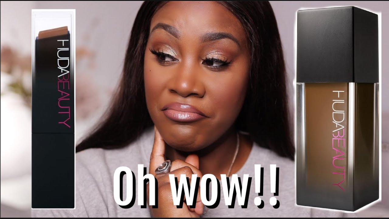 Review & comparison | Huda beauty FAUX FILTER FOUNDATION  & NEW faux filter foundation STICK