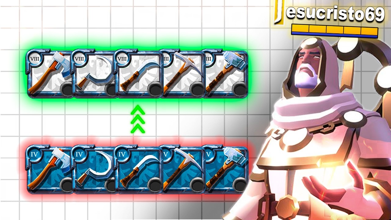 Jesucristo69 explica como subir las herramientas de recolección en 2026 Albion Online