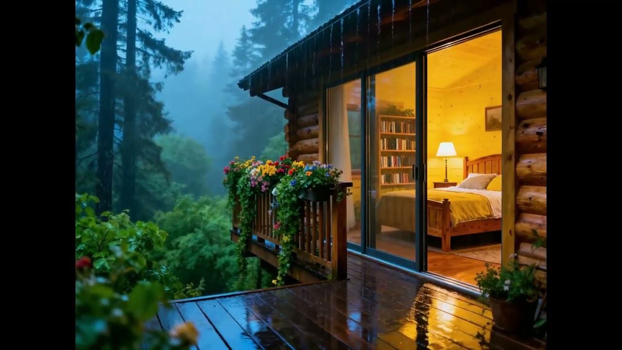Deep Sleep in 40 Minutes 🌧️ Heavy Rain & Gentle Thunder