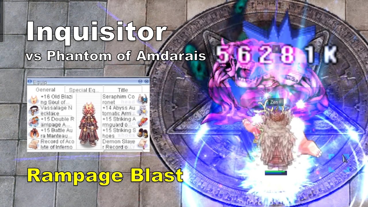 [BB iRO] Inquisitor Rampage Blast - vs Phantom of Amdarais (OGHC lv1) - IRO Chaos