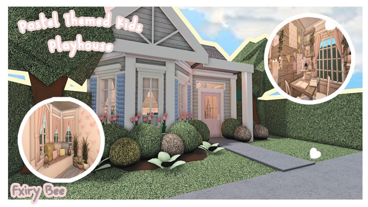 Welcome to Bloxburg: Pastel Themed Kids Playhouse!| Fxiry Bee