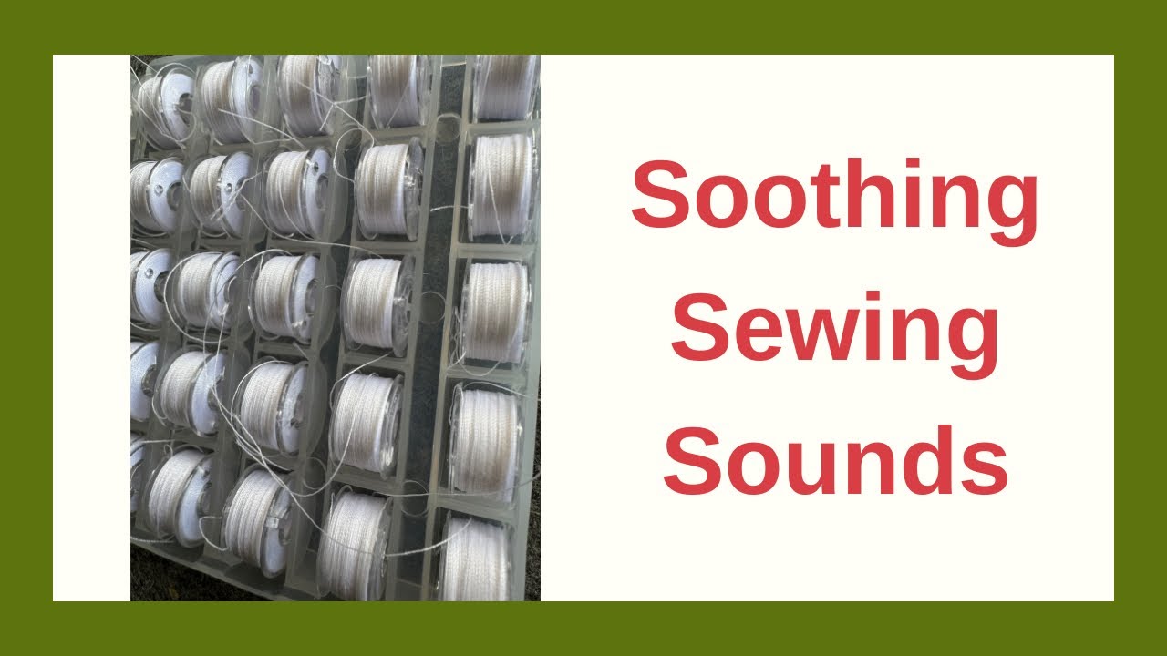 Relaxing ASMR Sewing: Filling a Case of Bobbins with 1000m Gütermann Thread (Brother SE600)