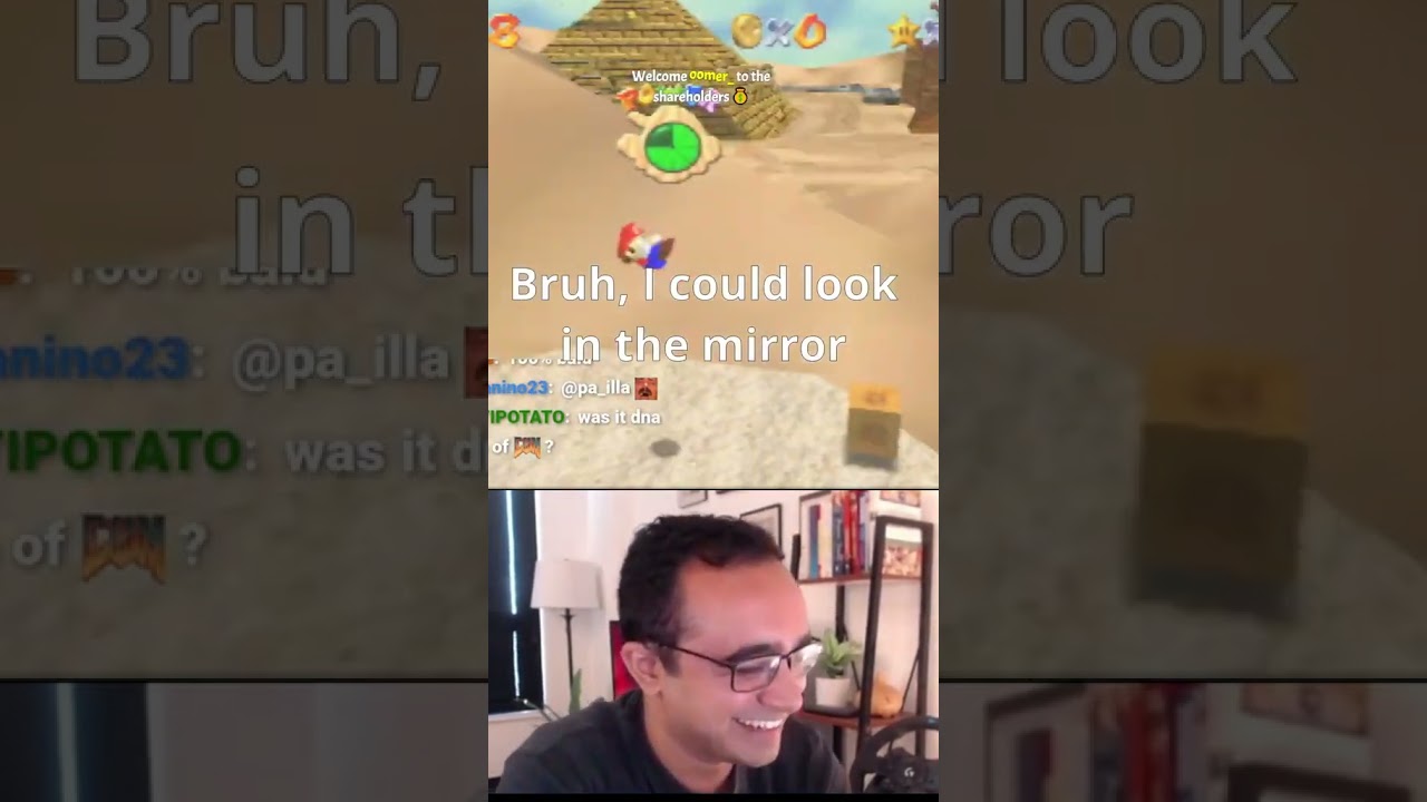 Streamer Does DNA Test #twitch #twitchstreamer #gaming #dnatest #squeex #supermario64 #speedrun