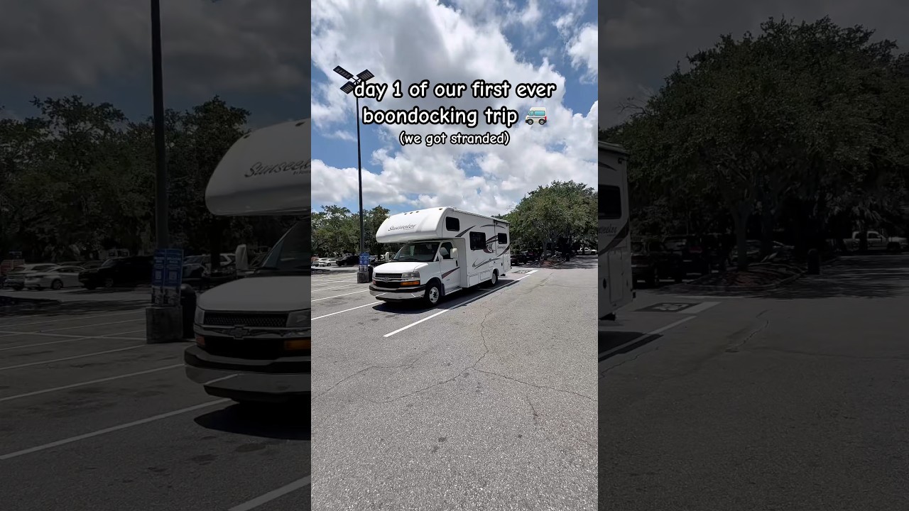 Первый день нашей первой в жизни поездки на автодоме в дикой местности 🚐 #автодом #дикаяместность...