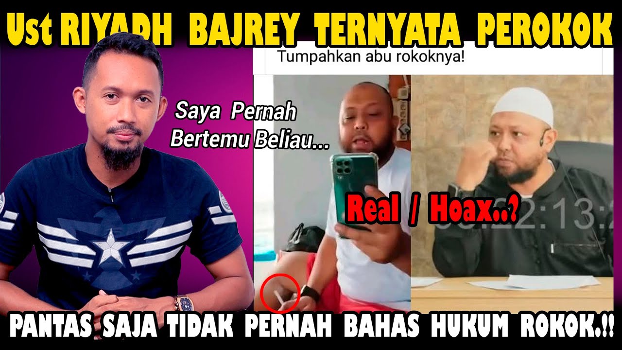 Ust Riyadh Bajrey Ternyata Perokok..? Real / Hoax.. Tapi Beliau Memang Hobi Mancing...