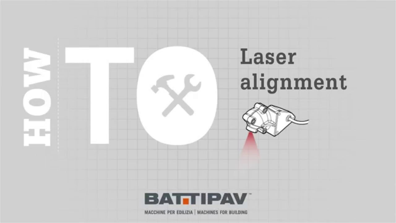 Battipav Machines - How to adjust the laser