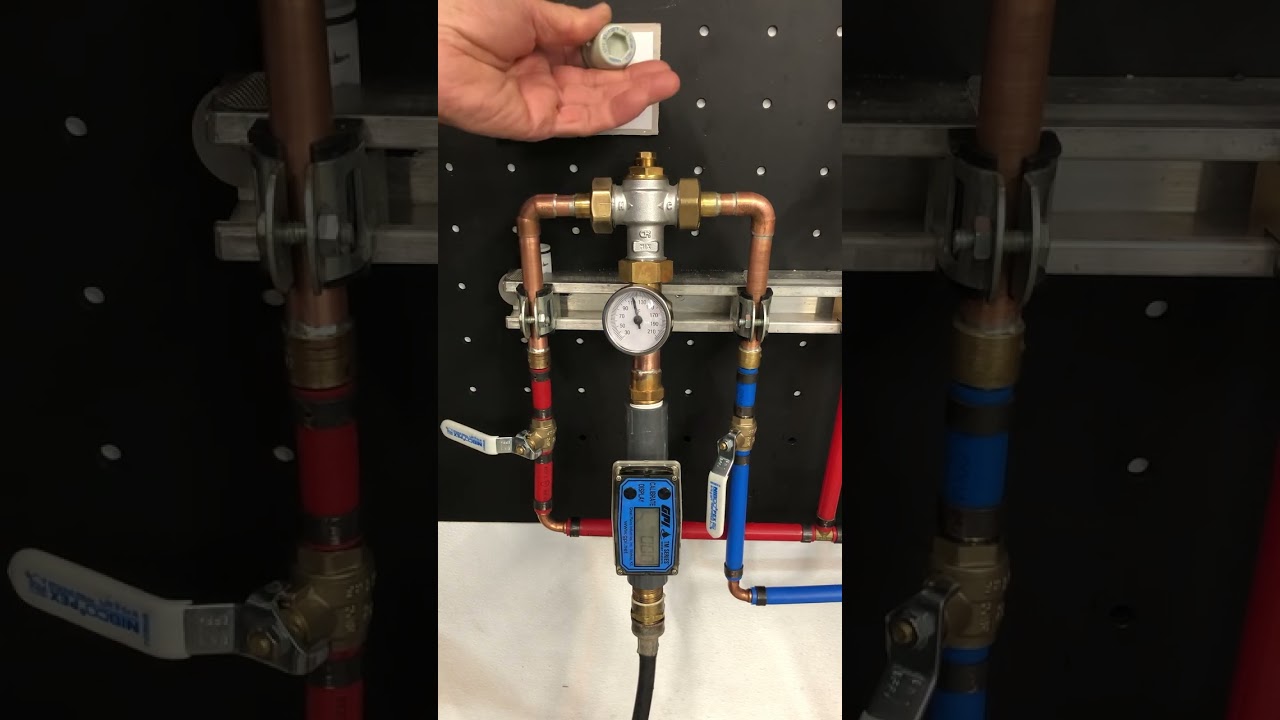 Dropping knowledge on a point-of-use mixing valve