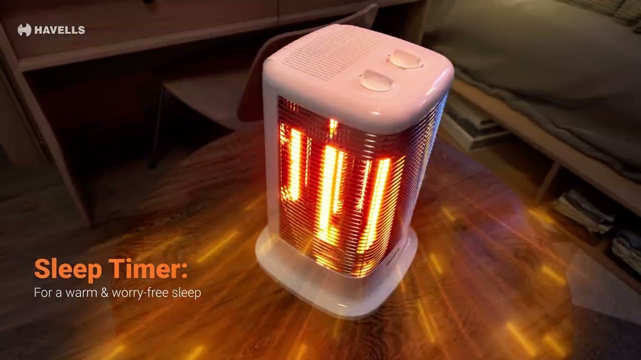 Havells Calentar Carbon Heater | 3-Directional Warmth for Every Corner