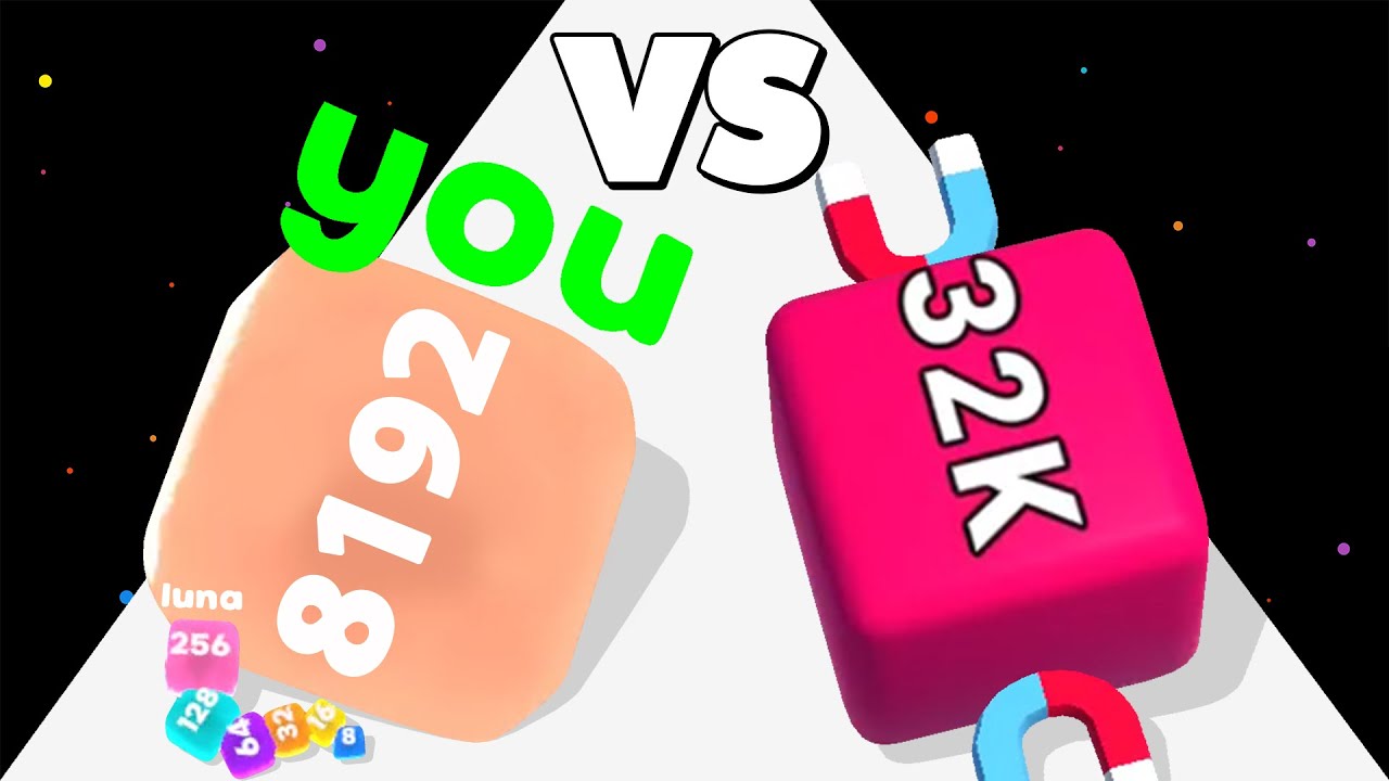 JELLY CLASH 2048 /vs JELLY CUBE RUN 2048 ∞ ASMR Gameplay Android iOS • Math Game • Snake 2048 Runner