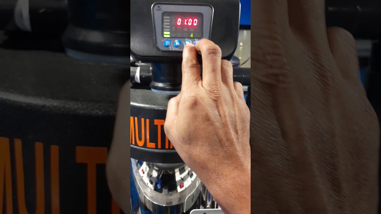 how to manualy backwash automatic heads