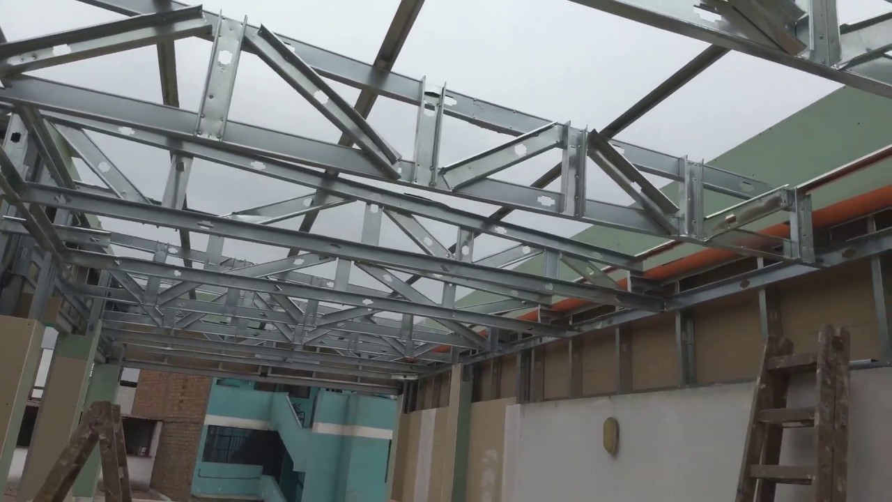 📌🤔 Cómo deben ser los tijerales  y la estructura para un techo de Drywall 🔻