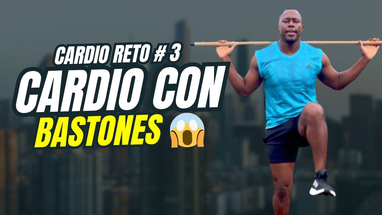 DÍA # 3 CARDIO CON BASTONES PARA TRABAJAR TODO EL CUERPO 🔥