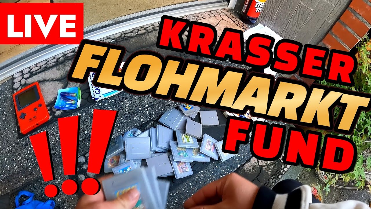 LIVE Flohmarkt Action - Mein bester Hofflohmarkt ?! 30 Nintendo Gameboy Spiele - Reselling  (TEIL2)