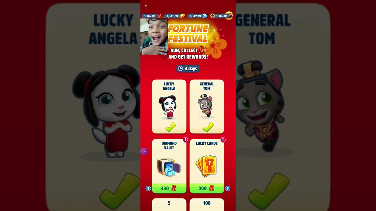 Talking tom gold run lucky cards opening part 3