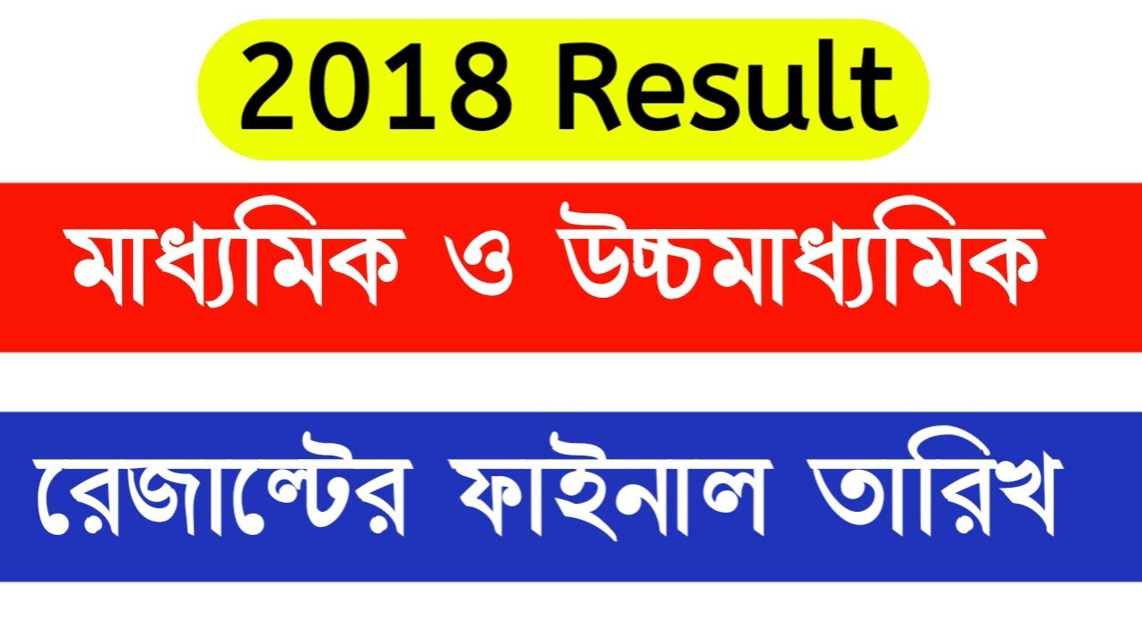 WB H.S & Madhyamik Final Result Out Date 2018.