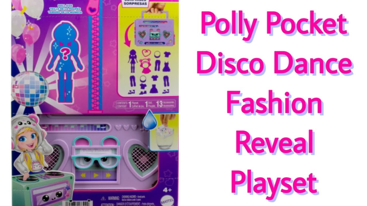 Игровой набор Polly Pocket Disco Dance Fashion Reve / Распаковка
