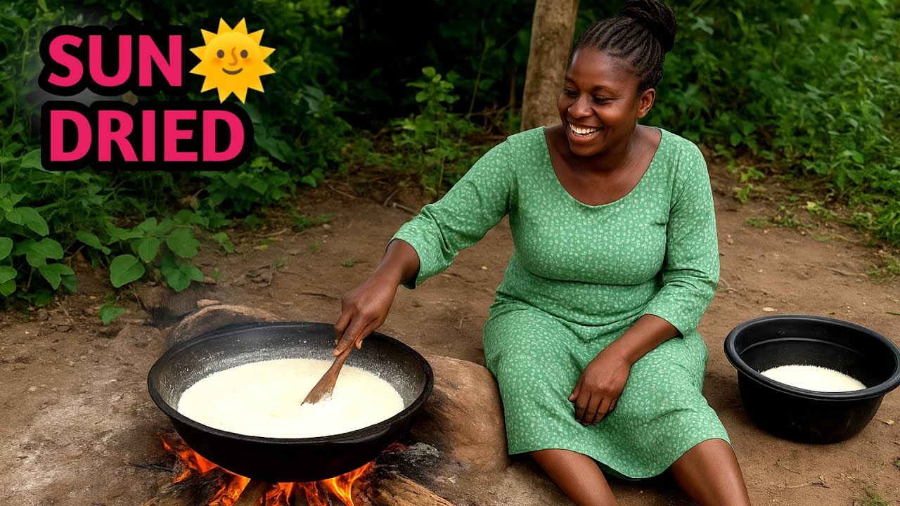HOW GARRI IS MADE FROM SCRATCH (SUNDRIED) GARRI PRODUCTION
