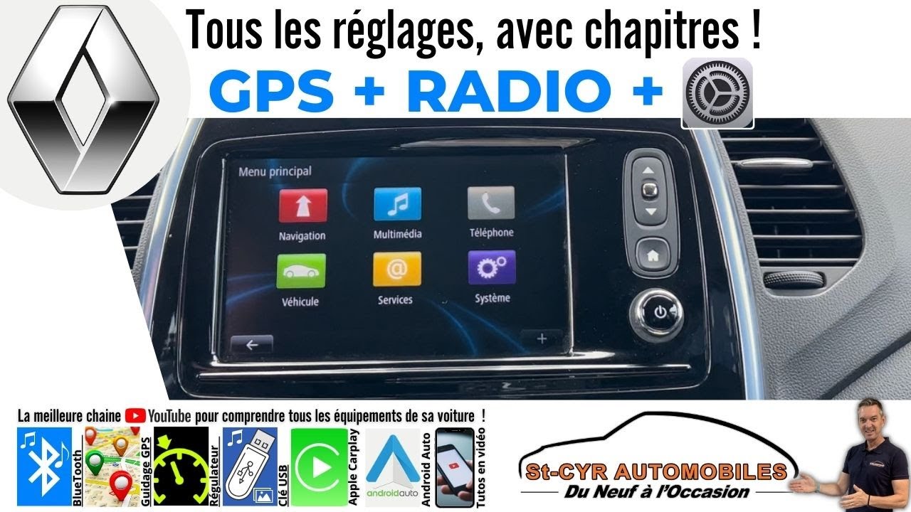 RENAULT Rlink Guide complet GPS, radio, paramètres essentiels…clio, captur...