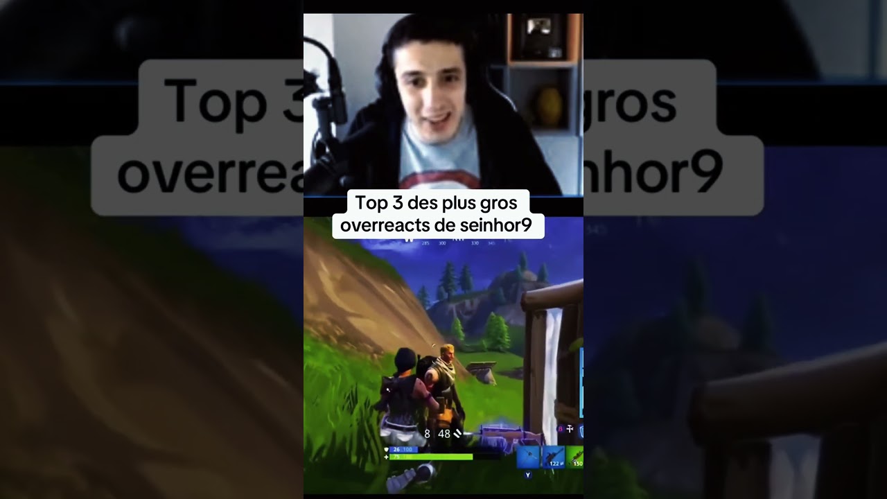 TOP 3 des plus Gros OVERREACT de Seinhor9 😱 #seinhor9 #fortnite #overreact #memes