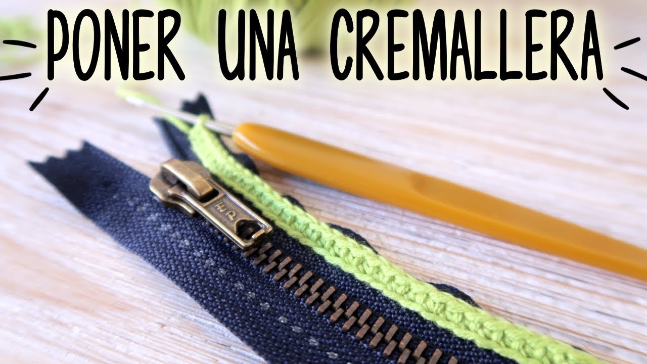 Cómo poner una CREMALLERA en CROCHET | CROCHET SOS | Ahuyama Crochet