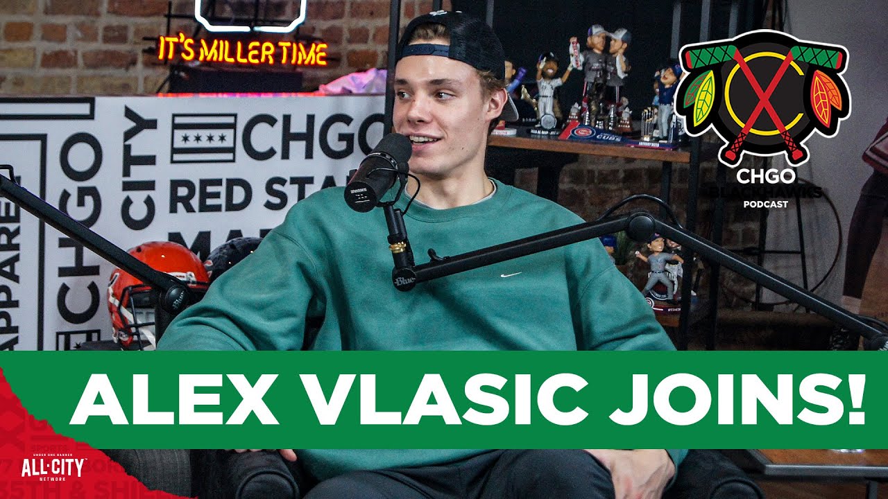 Alex Vlasic joins the show amid a difficult Chicago Blackhawks season | CHGO Blackhawks Podcast
