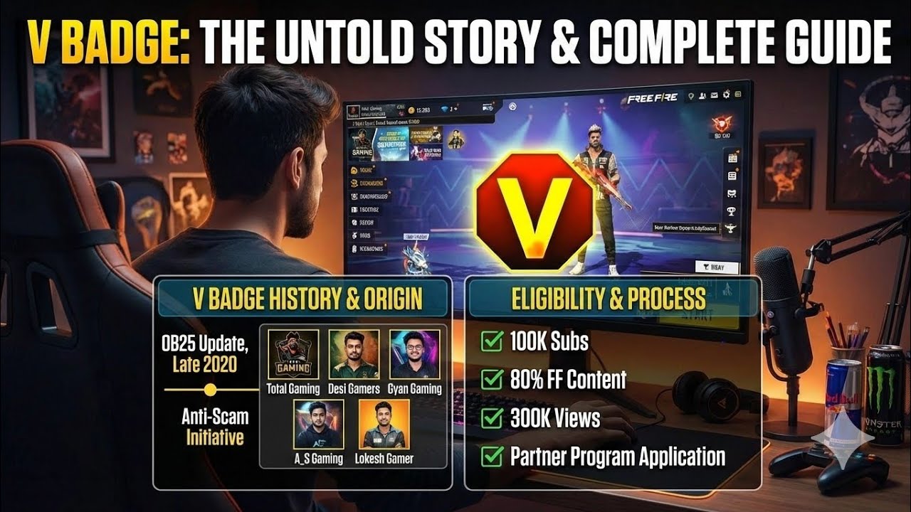 How to Get V Badge in Free Fire? 🤫 | Partner Program Eligibility & The Untold Story!
