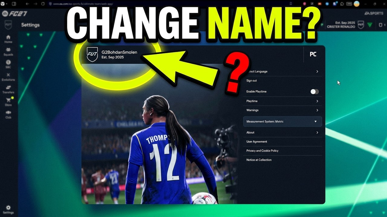 Web App EA Sports FC 24: Как изменить название клуба &mdash; Можно ли переименовать клуб в Web App?