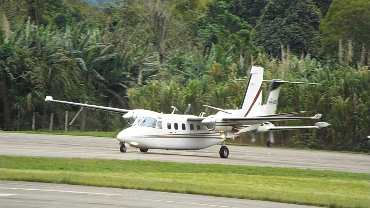 Rockwell Turbo Commander JetProp 900 decolagem em Angra dos Reis RJ