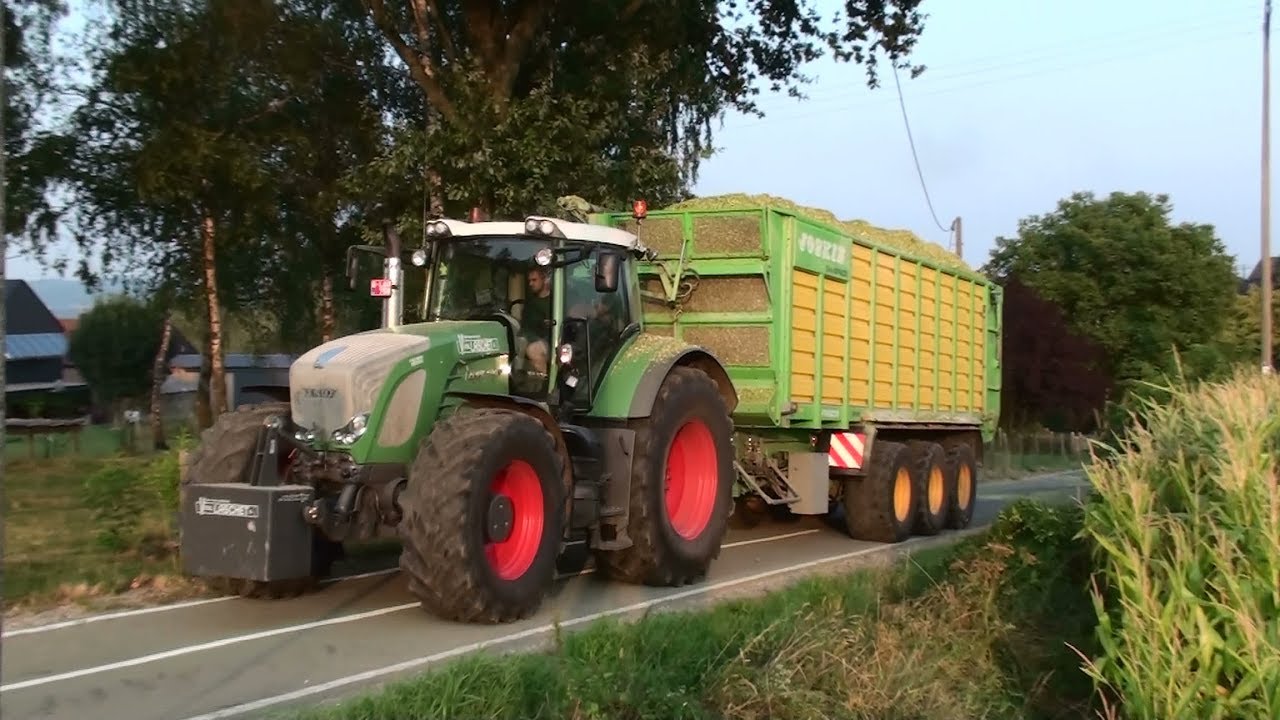 Mais Hakselen 2018 : Vital Laschet / Claas Jaguar 960 / Fendt 936 / 930