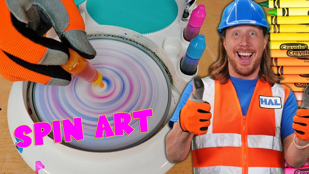 Spin Art and the Crayola Experience with Handyman Hal | Crayola Crayons