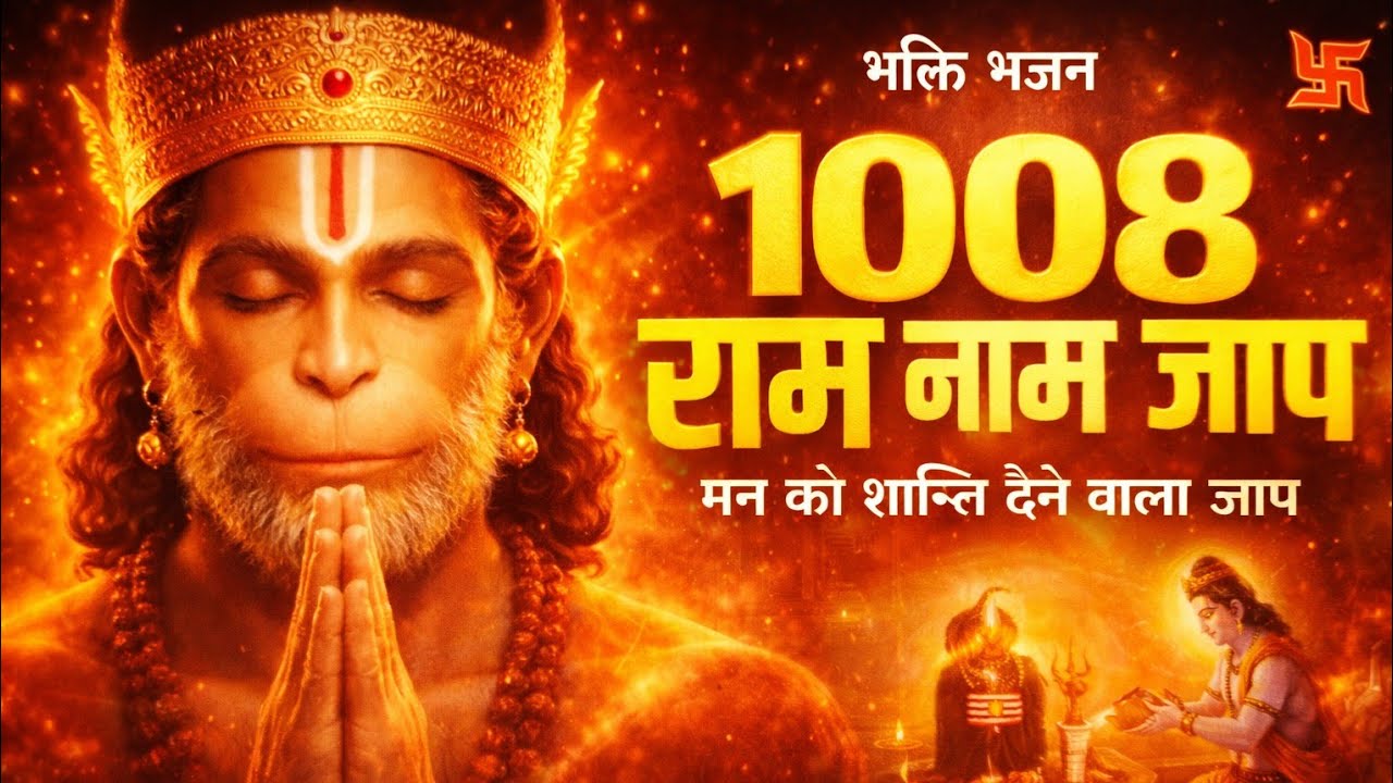 1008 बार राम नाम जप|शक्तिशाली राम नाम |Jai Shree Ram|सुनते ही मन शुद्ध हो जाएगासारी बाधाएं दूर होंगी