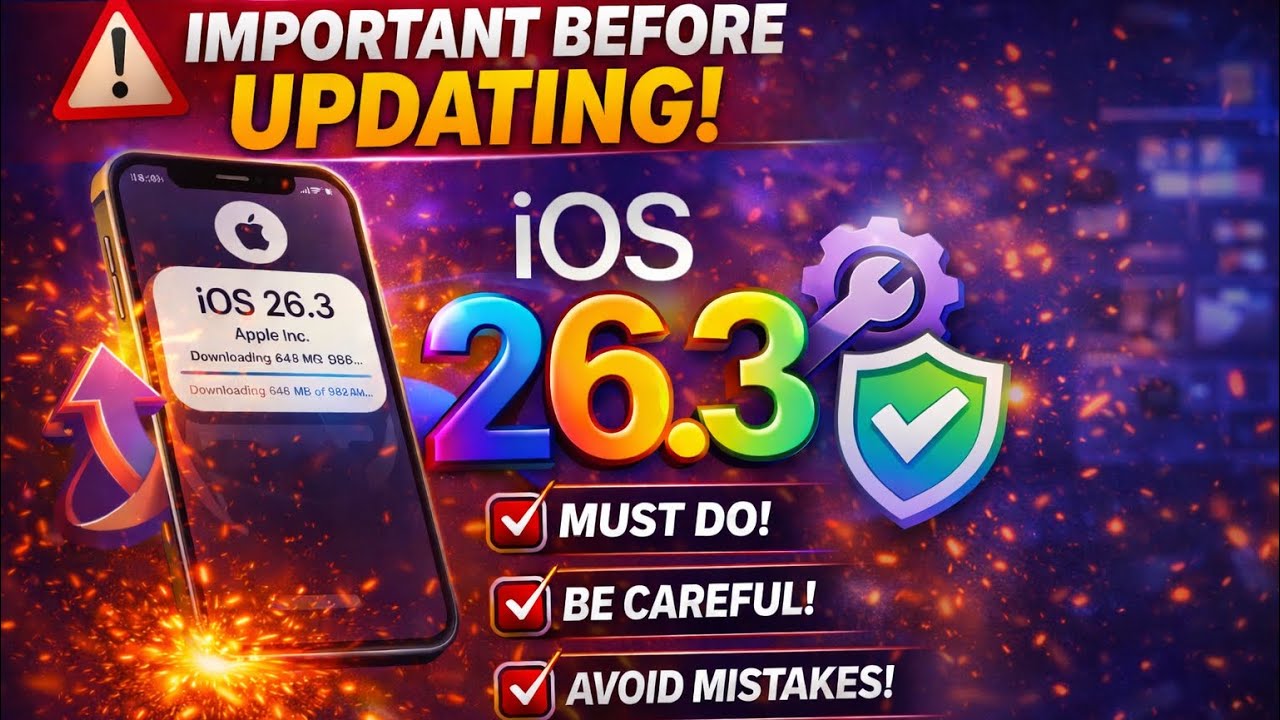 СТОП! НЕ обновляйте iOS до версии 26.3, не выполнив эти 3 действия.