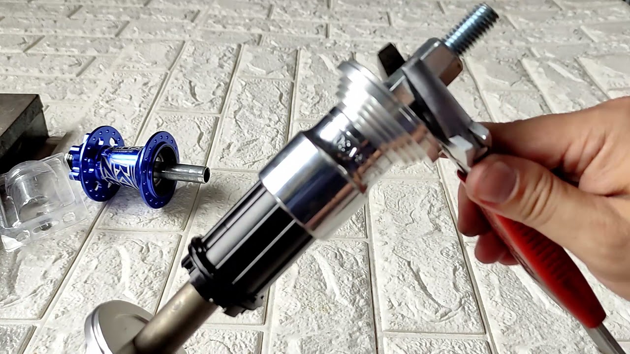 HOW TO REMOVE SEALED BEARINGS ON 6 PAWLS FREEHUB BODY, USING THE RAGUSA PRESS TOOL