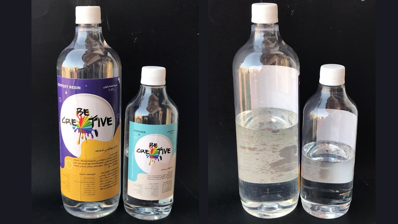 تجربة ريزن بي كرييتف - ريزن شفاف - ريزن ايبوكسي شفاف - مشروع الريزن للمبتدئين - resin epoxy