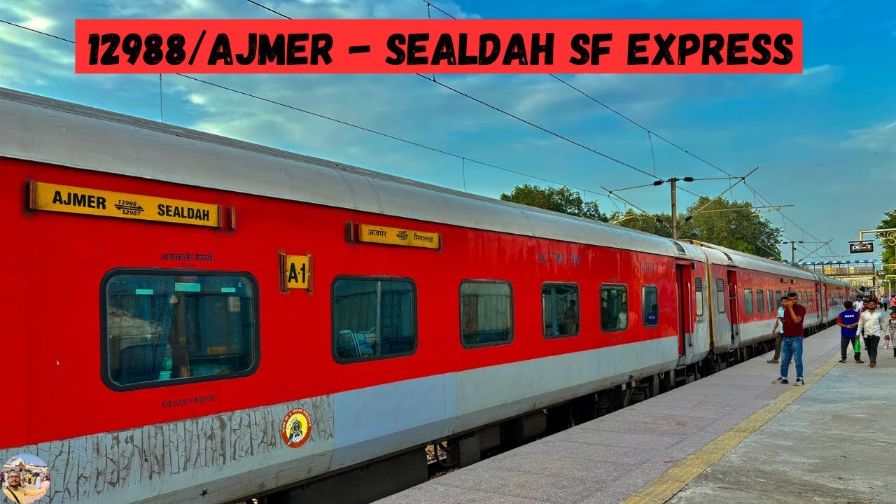 * 1500Km Journey * Ajmer To Asansol In Ajmer - Sealdah SF Express Second Ac Journey