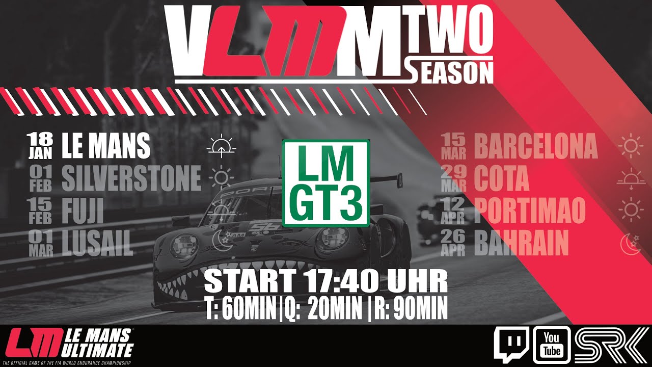🏁 Auftaktrennen Saison 2 | LMGT3 Action @Circuit de la Sarthe | Le Mans Ultimate | LIVE 🏁