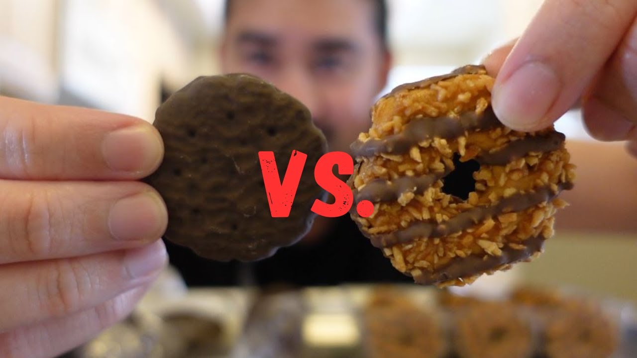 Thin Mints vs. Caramel deLites GIRL SCOUT COOKIES