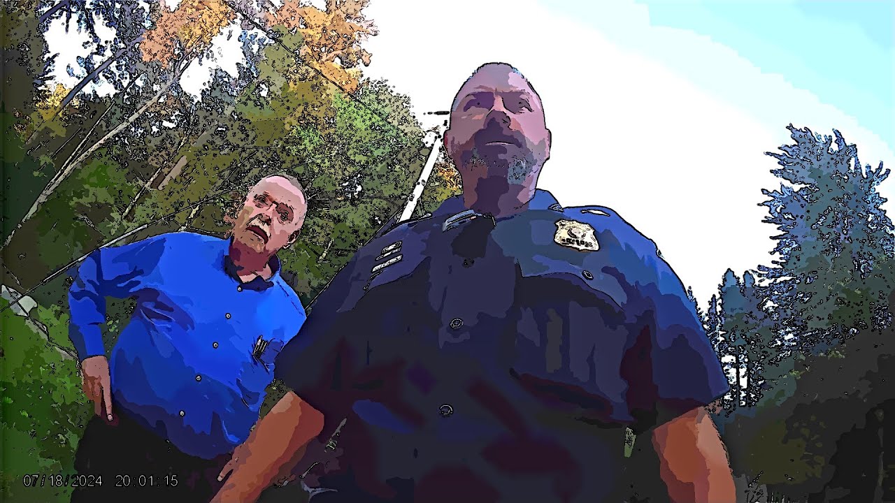2024 July 18th - Oakland Maine Police Threaten Criminal Trespass on Our OWN Land!