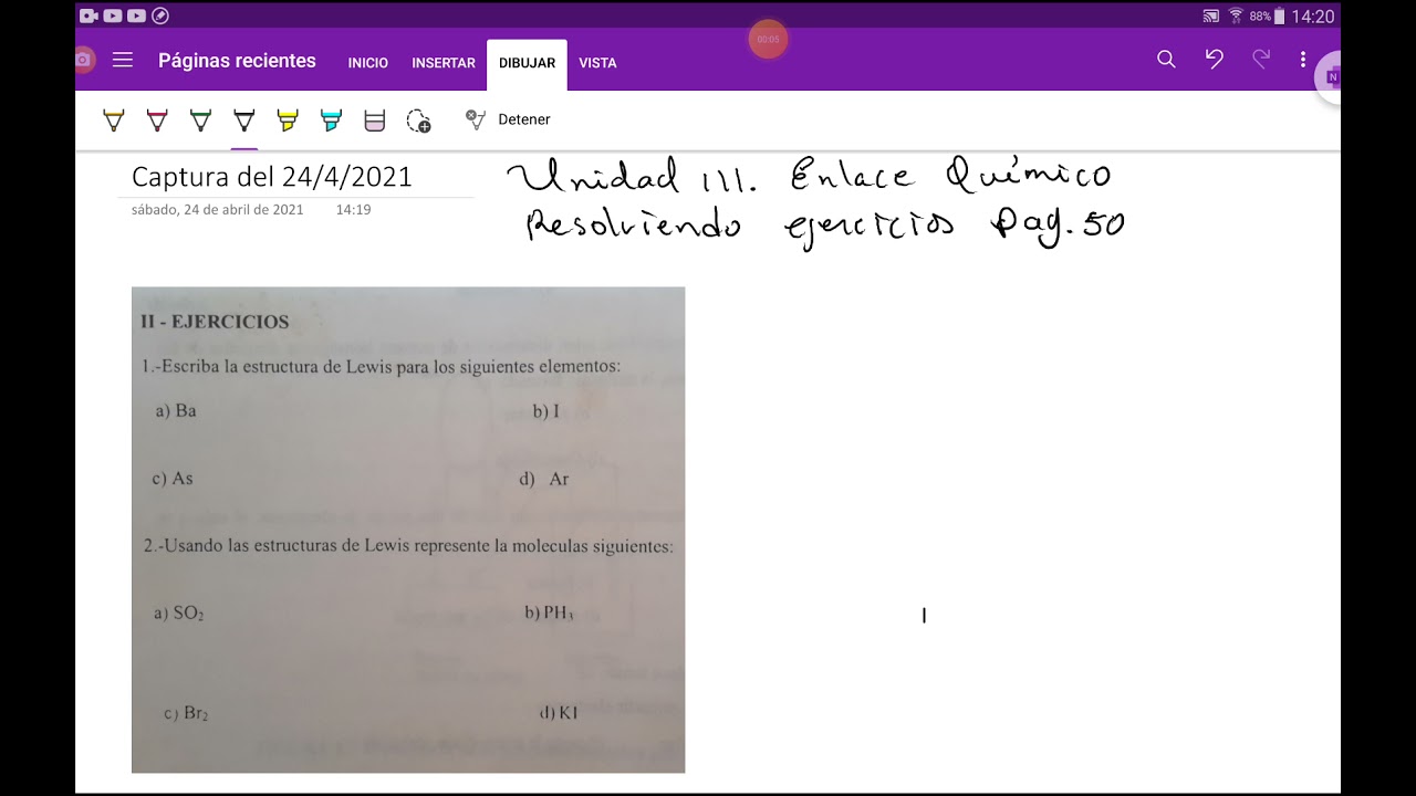 realizando estructuras de lewis del manual de que quimica básica 014.