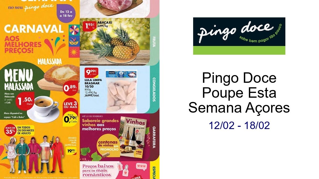 Pingo Doce Poupe Esta Semana Açores 12/02 - 18/02