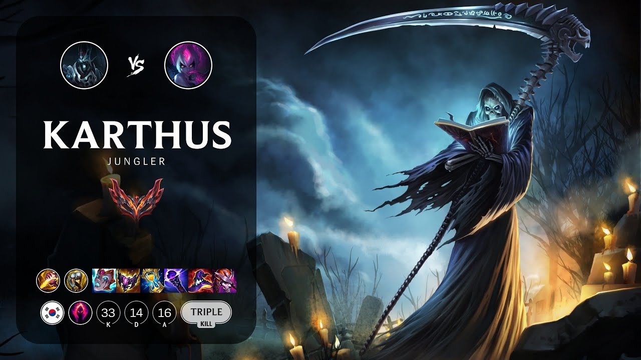 Karthus Jungle vs Evelynn - KR Grandmaster Patch 13.21
